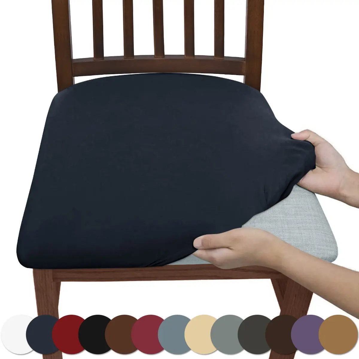 1pc Waterproof Stretch Bench Cover for Restaurants and Hotels, Durable Milk Silk Material Seat Protective Cover, Seat Covers for Chairs, Easy to Clean Chair Table Covers, Dining Chair Slipcover