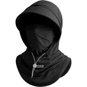 Unisex Adults Cooling Breathable Full-Face Balaclava Mask, Wide Brim Sun UV Protection Hood with UPF 50+ for Fishing, Motorcycle Riding