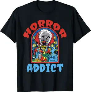 Halloween Horror Stories Scary Movies Evil Clown T-Shirt - Nafeesaami Shop 51B0B72GL25H