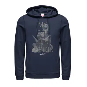 Men's Marvel Runaways BFF Raptor Old Lace Pull Over Hoodie