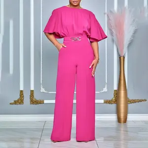 Elegant Jumpsuit for Women Dressy Sexy Plus Size Wide Leg Pant Suit One Piece Party Outfits