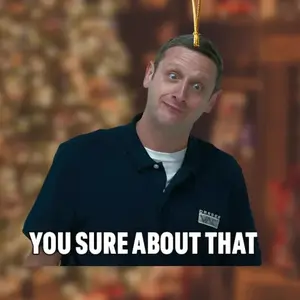 You Sure About That Ornament – Funny Double-Sided Acrylic Meme