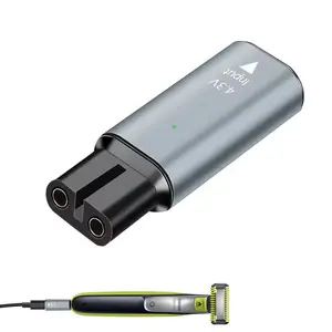 4.3V Type-C Shaver Adapter Charger Converter Fit for Philips Norelco One Blade QP2520 QP2620 QP2515 QP2510 Shaver