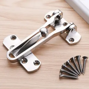 1pc Door Chain Lock Swing Bar Door Lock Bolt Chain Locks For Inside Door Hotel Door Latch Safety Buckle Anti-Theft Plug Bedroom Kids Room Lock
