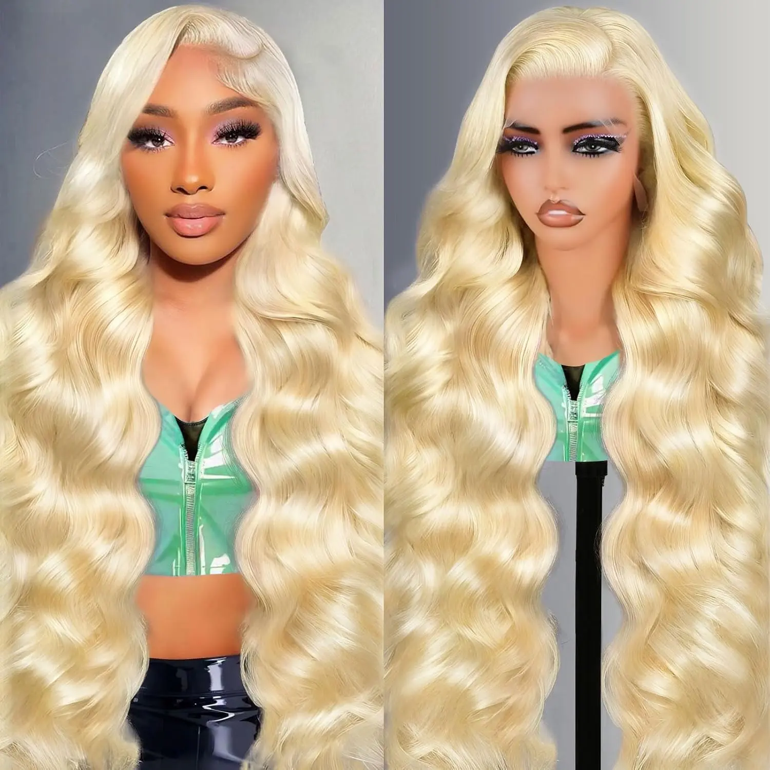 【30 Inch Only $70】613 13x6 Lace Front Wig Human Hair Blonde Wig Human Hair 180 Density Body Wave Human Hair Wig 13x6 HD Lace Front Wigs Human Hair Pre Plucked Wigs for Women 613 HD Lace Frontal 13x6