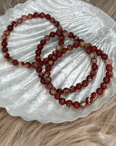 Brecciated Jasper 6mm Sphere Bracelet