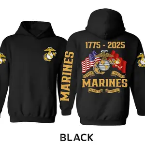 Marine Corps Veteran Hoodie, Marine Brotherhood “Semper Fidelis” Hoodie, Trending Unisex Graphic Hoodie For Men and Women, Casual Outfit, Comfortable Menswear & Womenswear Top, Nov8