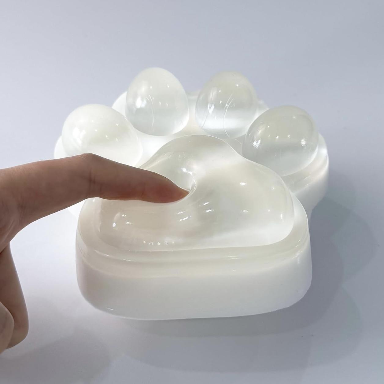 【2025 New】Big Cat Paw Squishy Toy, Clear Cat Paw Squeeze Toys, 5.5in Squishy Stress Relief Toy,Pinching Squishy, Executive Desk Toys Squishy,Soft High Resilience Squishy Toys.
