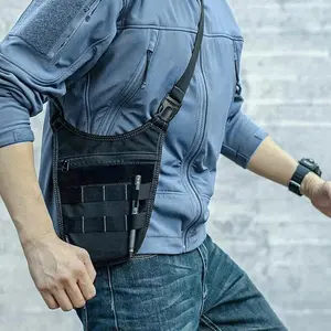 Tactical Shoulder Bag - Men's Underarm Anti-Theft Waist Bag with Molle System for Outdoor Travel