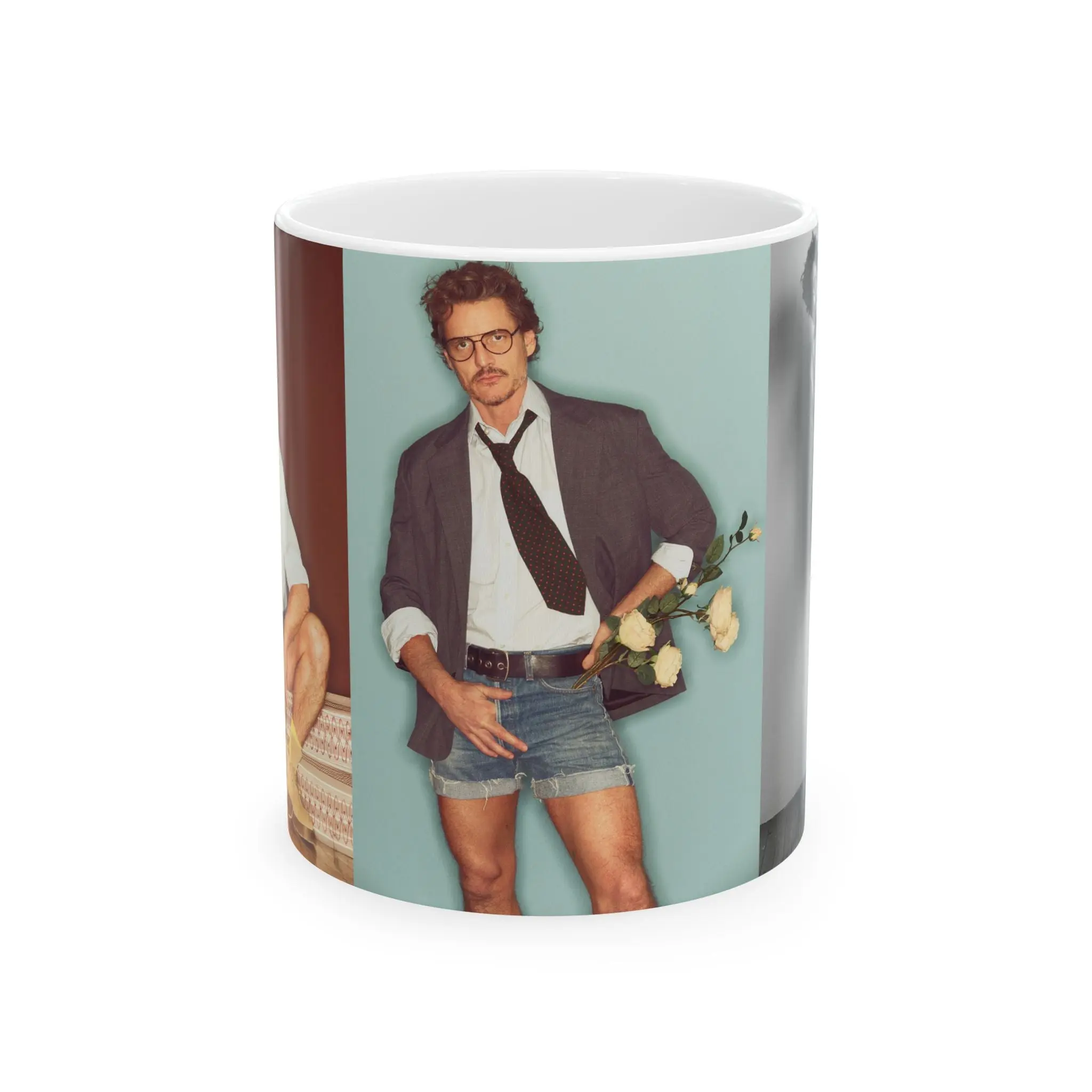 Pedro Retro Pascal Ceramic Mug - 11oz & 15oz - Quirky Coffee Cup for Unique Gift Ideas