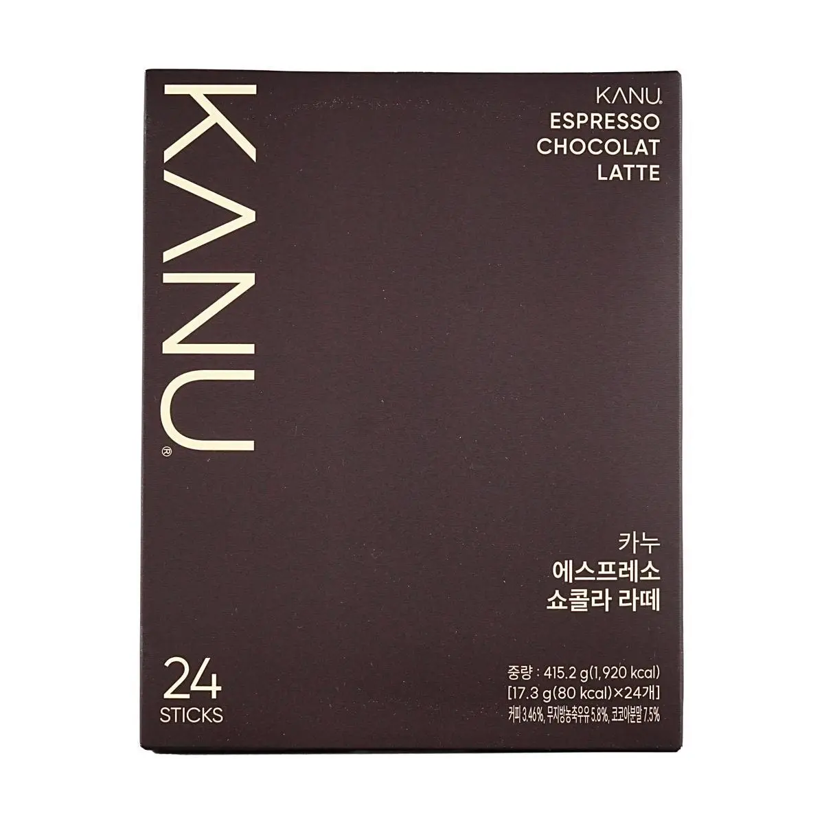 MAXIM TOP Korean Italian Espresso Chocolate Latte Instant Coffee Mix - 24 Sticks, 415.2g