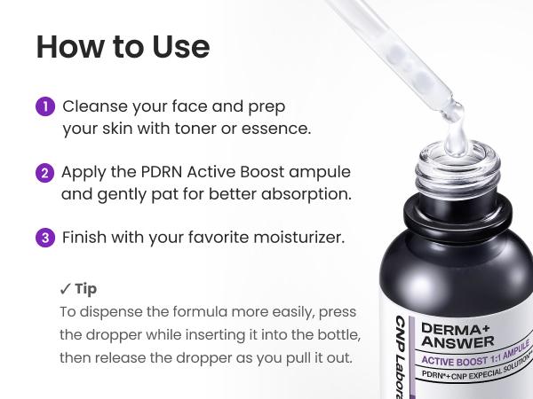 PDRN Active Boost Face Serum - Salmon DNA Serum for Face, Smoothing Fine Lines & Wrinkle, Rejuvenating & Firming Skin, Anti-aging Booster with Collagen, Korean Skin Care, 1.01 fl. oz. (30ml)