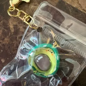 Mini fruit squishy keychain