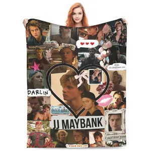 JJ Maybank Throw Blanket Comfortable Air Conditioner Blanket Twin Size Blankets for All Seasons Funny Blankets for Car for Beach 50"x40"