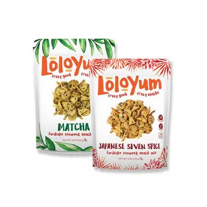LoloYum 2-Pack Variety Matcha and Japanese Seven Spice Flavor Furikake Seaweed Snack Mix - Hawaiian Inspired and Non-GMO