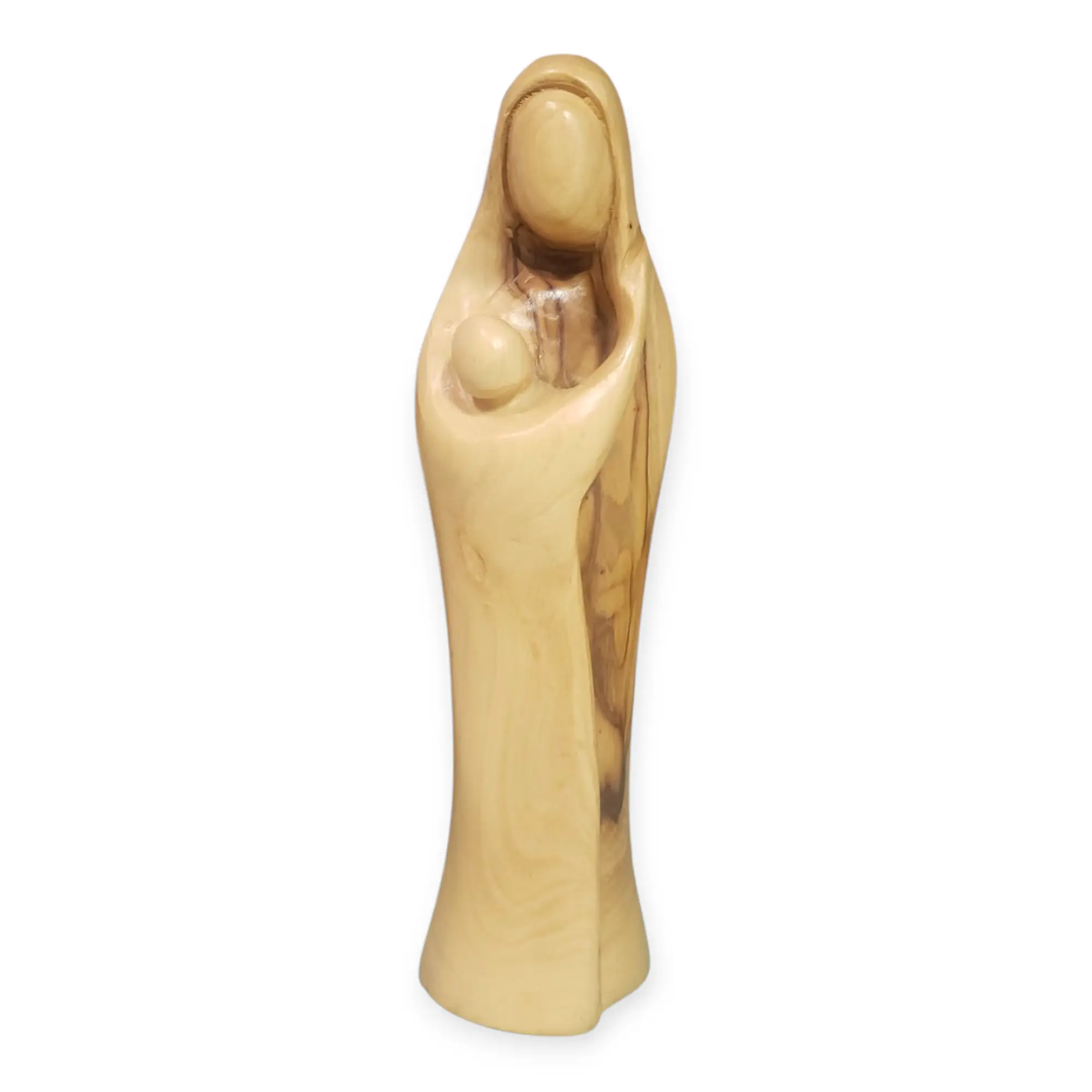 Olive Wood Virgin Mary Sculpture from the Holy Land