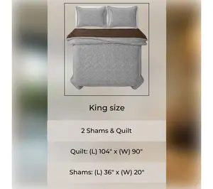 Lavish Home 3-Piece Mink-Style Faux Fur King Comforter Set