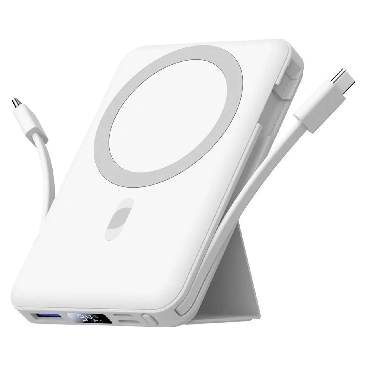 VAISEKE Power Bank ,10000mAh Usb Type-C LED Display 22.5W PD Fast Charging Lighting Mag-Safe Battery Pack for iPhone 16/15/14/13/12 Devices Digital fo