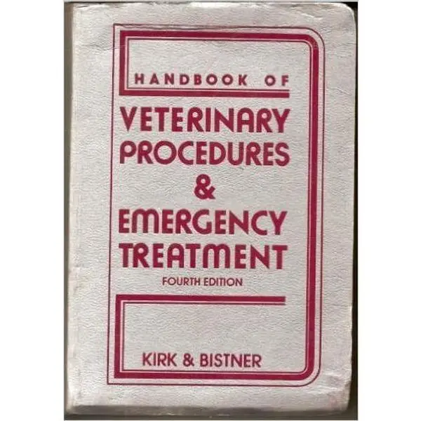 Used Handbook of Veterinary Procedures & Emergency Treatment - Diagnostic Guidelines by Robert Warren Kirk (Hardcover), Animals