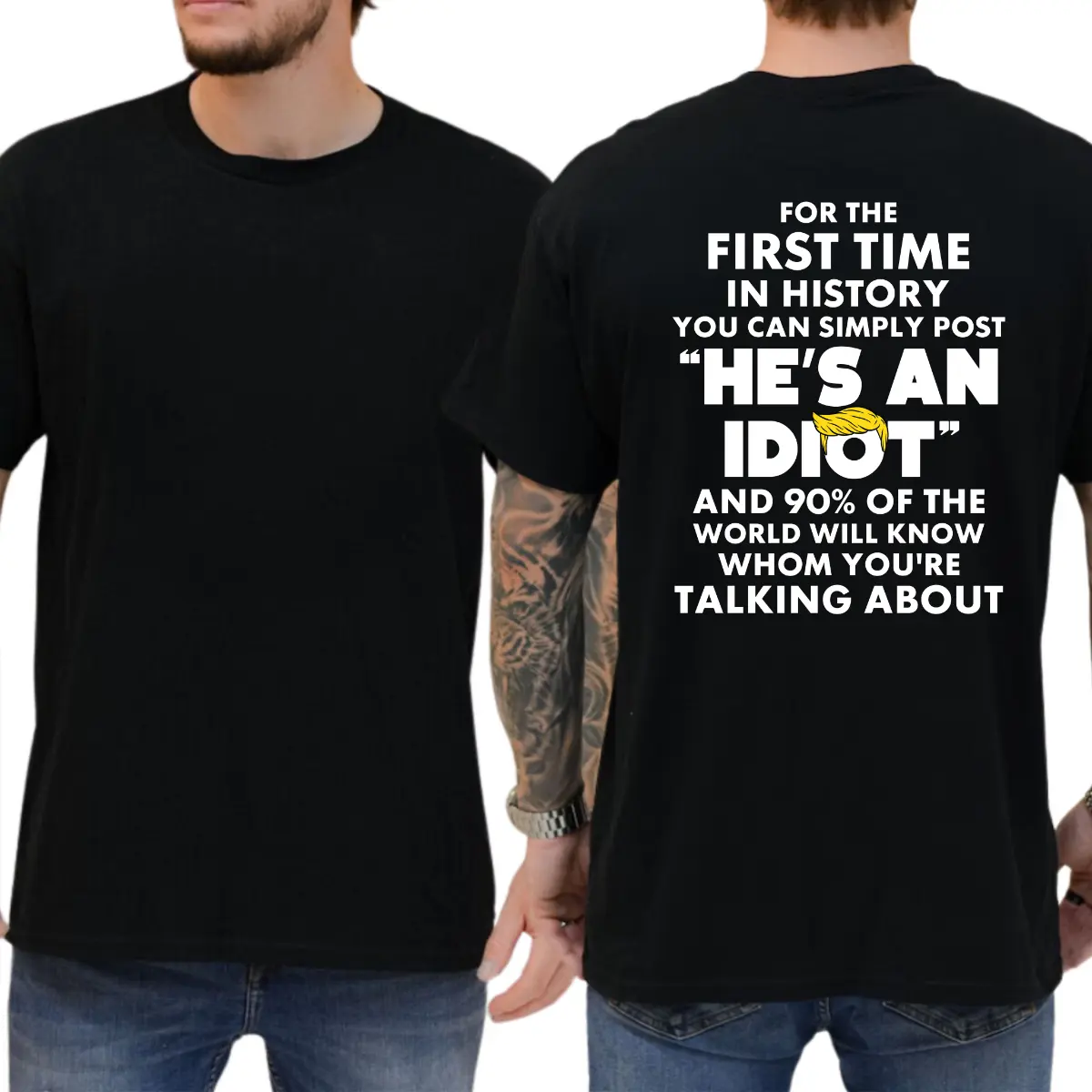 He's An Idiot T-shirt, Funny Shirts, Democrat Shirt, Liberal Tee, 8647 Shirt