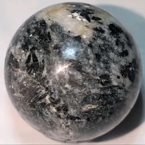 Black Tourmaline x Quartz Sphere