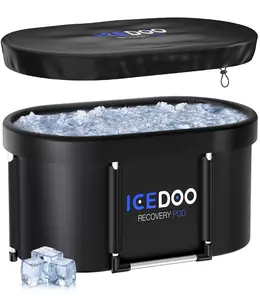 Upgrade XL 129 Gal Large Oval Ice Bath Tub for Athletes,Multiple Layered Portable Outdoor Cold Plunge Tub for Recovery,Cold Plunge for Family-Foldable Ice Baths for Home,Gyms,Indoor use, Cold Plunge Tub, Cold Plunge, Ice Plunge Tub