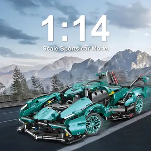1012pcs High-Difficulty Racing Car Model Kit, Realistic Supercar Collectible Toy for Adults, 1:14 Scale Building Blocks