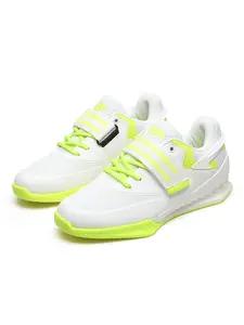 Men's Weightlifting Shoes, Power Training Sneakers, Thick Sole Anti-Slip Gym Breathable Trainers, Suitable for Squats, Deadlifts, Daily Wear