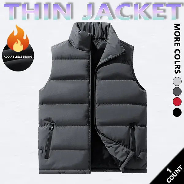 Product Introduction of Mens Vest Jacket Warm Sleeveless Jackets Winter Waterproof Zipper Coat Autumn Stand-up Collar Casual Waistcoat Brand ClothingPlease check the size chart before purchasing. 10