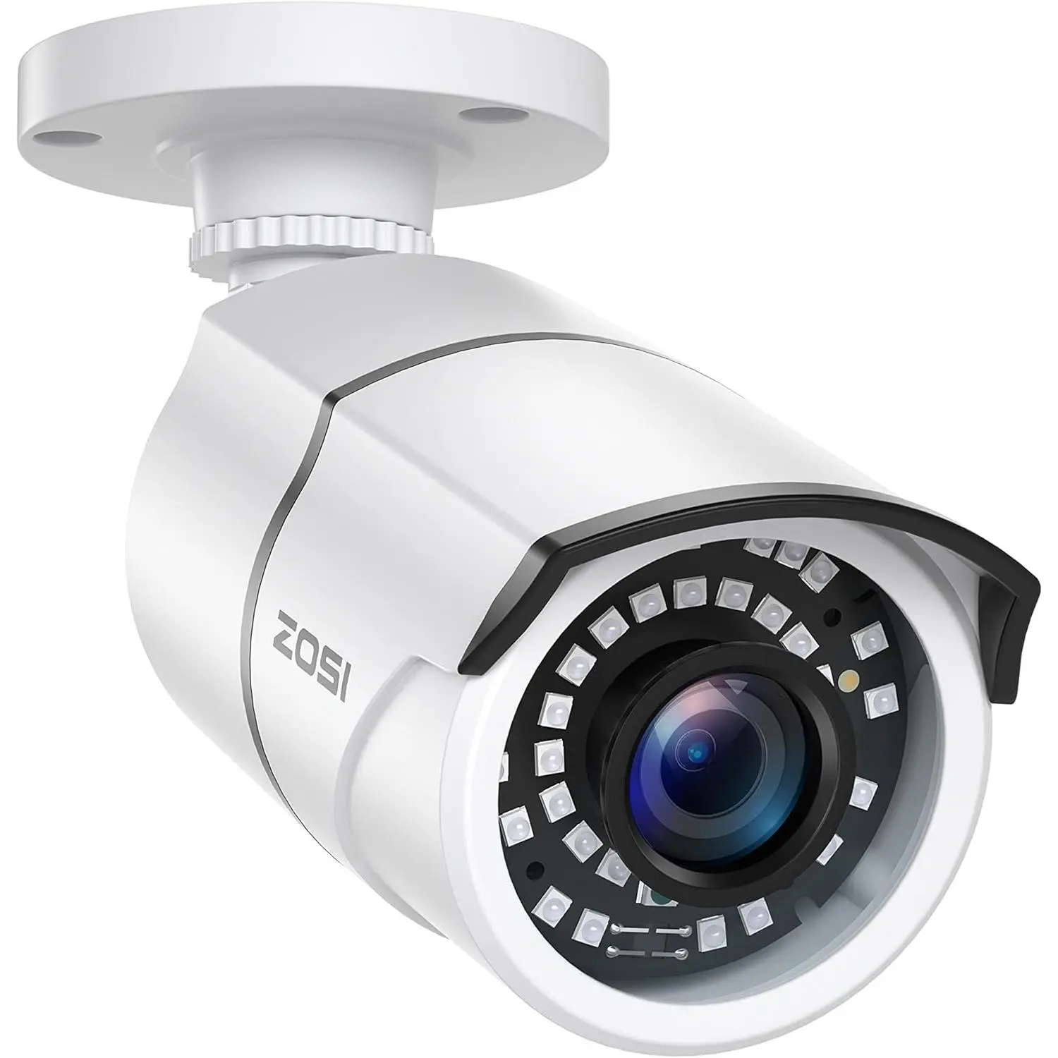 ZOSI 2.0MP HD 1080p 1920TVL Security Camera Outdoor Indoor (Hybrid 4-in-1 HD-CVI/TVI/AHD/960H Analog CVBS),36PCS LEDs,120ft IR Night Vision,105° View Angle Weatherproof Surveillance CCTV Bullet