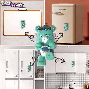 1PC Care Bears Officially Licensed Grumpy Bear Fridge Magnets Strong Cute 3D Cartoon Figure DIY Decorative Fridge Whiteboard Magnetic Practical Note Holder Multifunctional Magnet Offices Kitchens Christmas Gifts, Home Decor