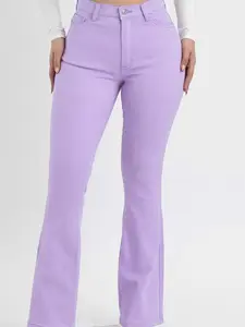 [P6049]  Vibrant Colors Bootcut Jeans