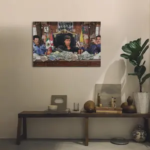 Underground Crime Cartel Power Play – Tony Montana Artistic Wall Decor, Waterproof Canvas Poster, Cute And Vibrant Poster for Bathroom, Living Room, Bedroom, Dorm, A Perfect Gift Idea for New Year Home Decor