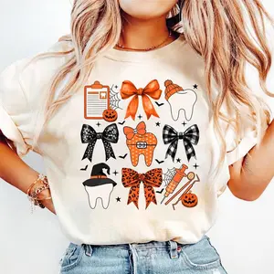 Coquette Halloween shirt,Dentist , dental assistant halloween ,dental assistant Stuff,dental life,dental ,Teeth halloween, Coquette