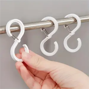 8Pcs Stylish & Durable S-Shape Hanger Hooks - Corrosion Resistant & Anti-Rust