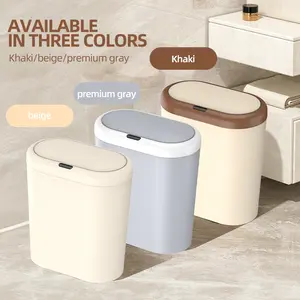 New Smart Trash Can with Silent Switch, Anti-Odor Anti-Insect, Aa Battery Powered, 3.3 Gallon, Multiple Colors & Modes, Kitchen Bathroom Office, Smart Sensor Bin, Touchless Trash Can, Automatic Trash Can
