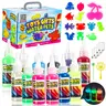 Magic Water Elf Toy Kit Squishies for Kids,sewing, 8 piece set (gels + molds) or 12 piece set, Magic Gel Water Pets figuras Sensory Toy, Fun DIY Craft Kit, Party Favors, Birthday & Christmas Gifts for Kids Ages 4+