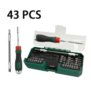 43-in-1 Magnetized Precision Screwdriver Kit - CRV Steel Bits, Flexible Extension, Rubber Grip, Professional Hand Tool for Precision Repairs & DIY Projects, Portable Case