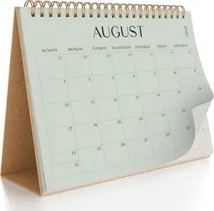 Aesthetic Desk Calendar 2025-2026 Runs from June 2025 until December 2026 Beautiful Small 25-26 Flip Desktop Calendar Easy Organizing