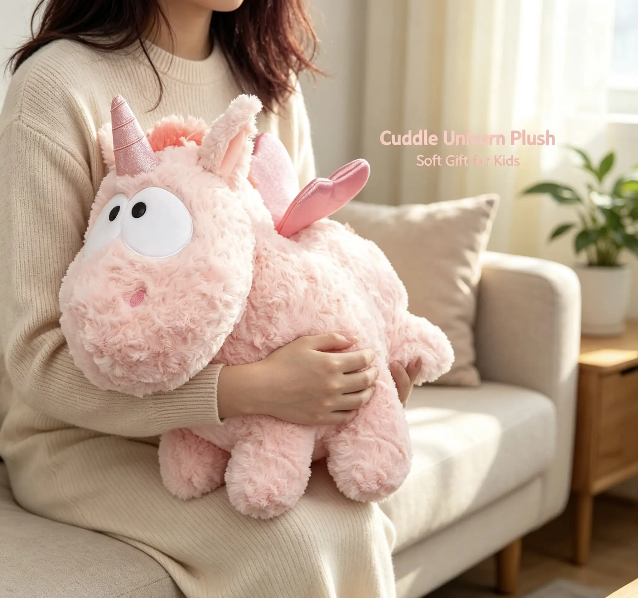 Cute Unicorn Doll Pink Doll Plush Toy Pillow