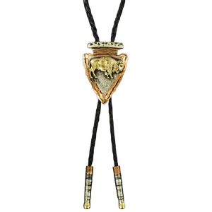 Crumrine Men's  Arrowhead Buffalo Bolo Tie C10829