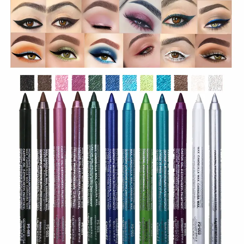 12-Pack Colored Eyeliner Pencil Set, Long-Lasting Waterproof & Smudge-Proof Eyeliner, Youth-Focused Crisp Eye Makeup with Smooth Application, 12 Colors, Beauty & Personal Care Cosmetic, 12 Colours