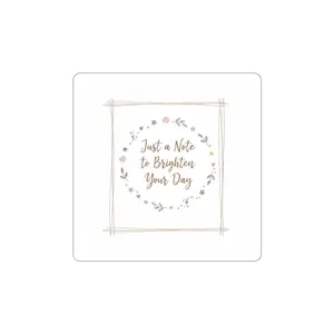 Just a Note to Brighten Your Day Sticker | Handwritten Doodle, Sketch Aesthetic