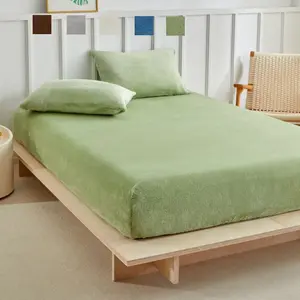 Arctic Fleece Multi-Color Bedding Set, Soft Bedding Sheet, Queen Size, Includes Sheet and Two Pillowcases, Warm and Breathable, Easy Care, Home and Dorm Use