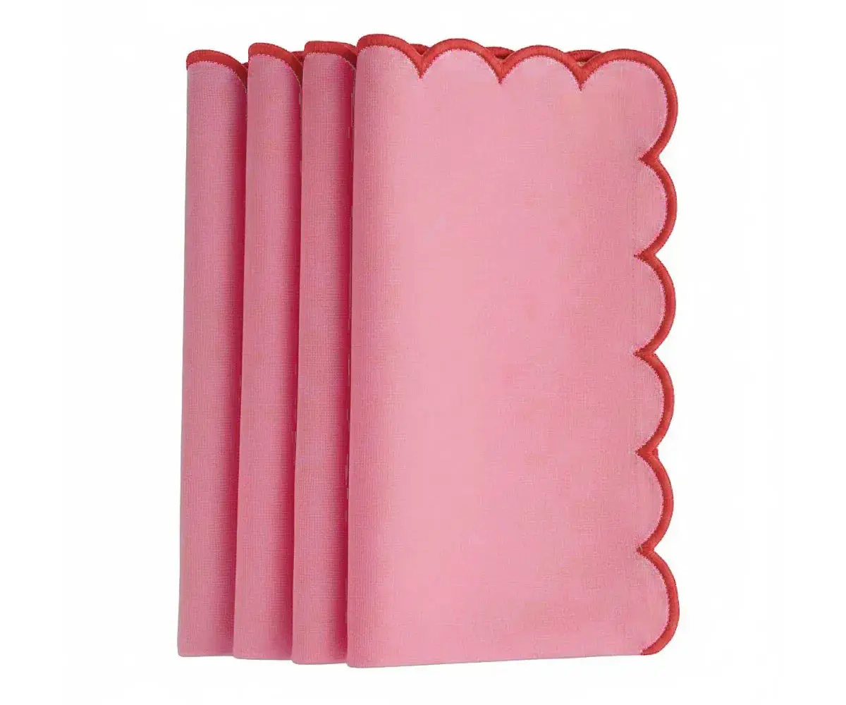 Scalloped Napkins Bulk