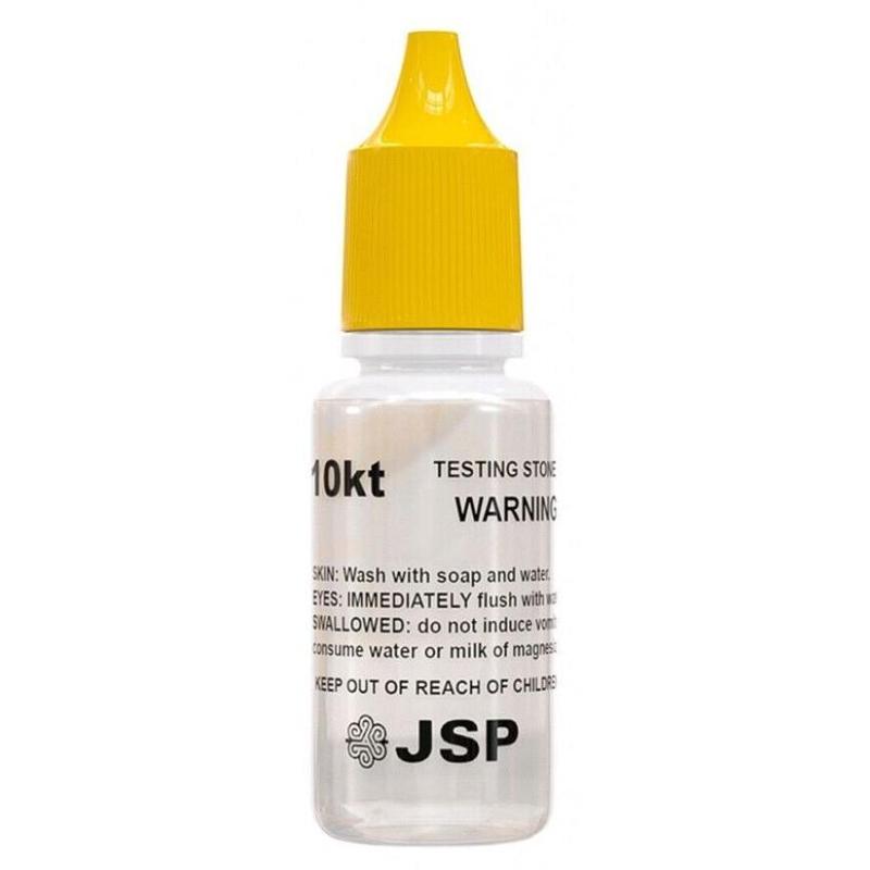 JSP Gold Silver Test Acid Tester Kit 10k 14k .999 .925 Sterling Testing Stone Detect Bundle with 5 Pieces for Jewelry Scrap Value Authentication