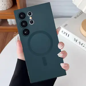 New Luxury Magnetic TPU Case with Lens Protection for Samsung for GalaxyS26, S25, S24, S23, S22, S21 Ultra Plus, S25 Ultra, S24 Ultra, Designed for a Slim Fit, Anti-Scratch