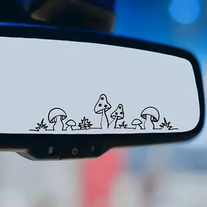 2PCS Decorative Universal Car Sticker for rearview mirror window glass