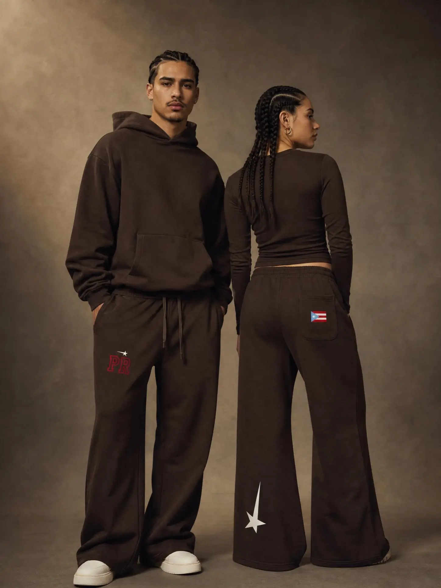 Women's Oversized Basic Jersey-Spandex Wide Leg Drawstring Sweatpants, Unisex Bottoms, Casual