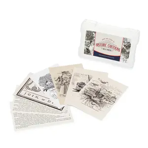 Historic Cartoons Box Set of 50 Cards - Collectible Cartoons for Collectors and Enthusiasts